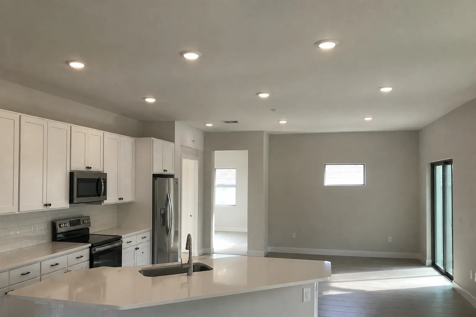 Recessed indoor lighting in a Tampa kitchen