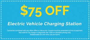 Discounts on Electric Vehicle Charging Station