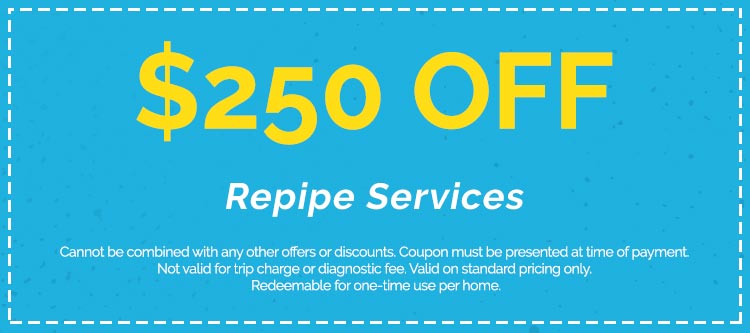 Discounts on Repipe Services