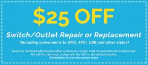 Switch/Outlet Repair & Replacement Services Coupon