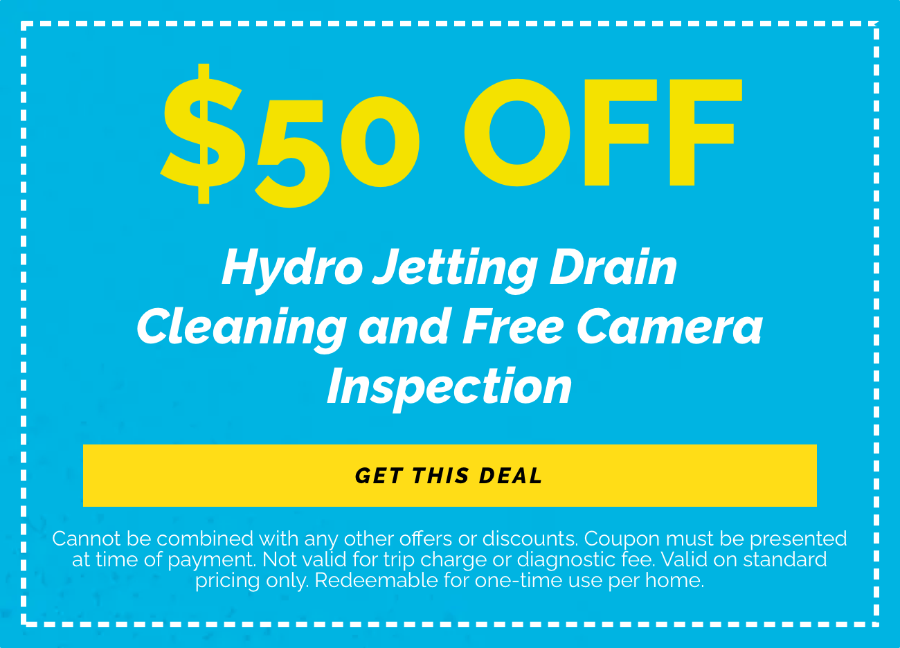 Hydro Jetting Drain Cleaning and Free Camera Inspection